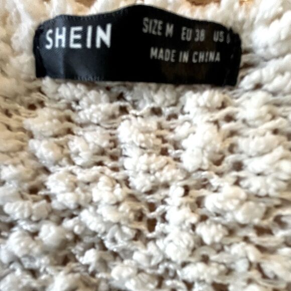 Womens’ Cream Colored Shein Cardigan Size M - Picture 4 of 4